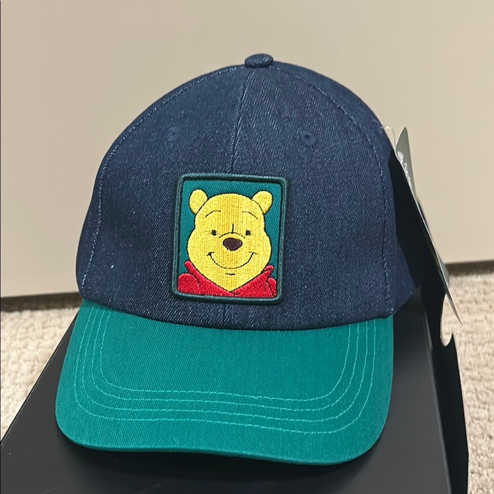 Disney Winnie the Pooh Blue and Green Denim Cap